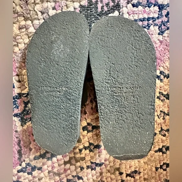 Jenni Kayne Oiled Leather Black Moc Clog Mule 36 - Picture 5 of 5